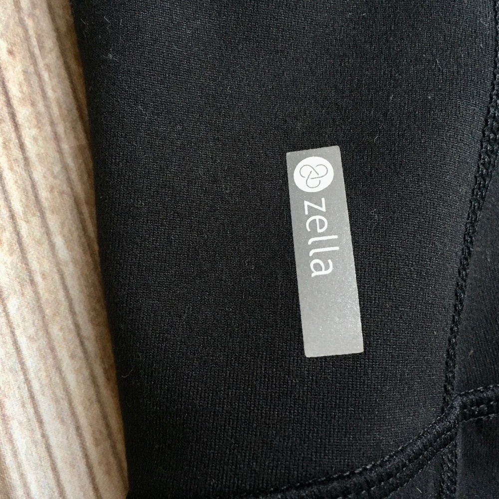 Zella Sheer Mesh Panel Leggings in Black